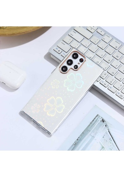 Samsung Galaxy Uyumlu S22 Ultra Kılıf Zore Sidney Desenli Sert Kapak