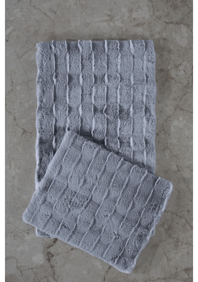 Elart Rita Paspas Takımı 60x100 Cm Gri Gri