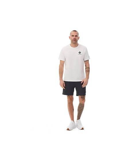 Columbia Cs0481 Csc M Stacked Gem Ss Erkek T-shirt-33123 Beyaz