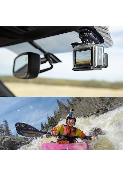 8 Adet Yapışkan Tutucu, Düz, Kavisli Yapışkan Ped, Kask Tutucu, Kask Sabitleme, Tüm Gopro Hero İle Uyumlu Beyaz