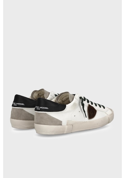 Philippe Model Deri Logolu Sneaker Ayakkabı Erkek Ayakkabı Prluwx55 Beyaz-siyah
