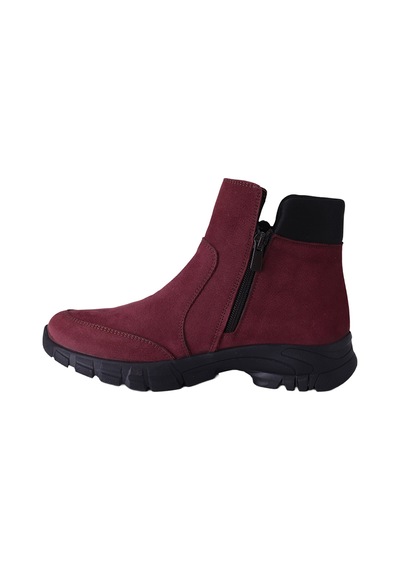 Natursoft Kadın Yandan Fermuarlı Dolgu Tabanlı Kışlık Bot Bordo