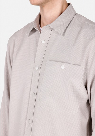 Colin's Colins Regular Fit Shirt Neck Düz Erkek Bej Uzun Kol Gömlek Cl1069905 Cl1069905 Q1.v2 Beı Bej