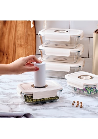 Aryıldız Vacuum Fresh 25 Parça Saklama Kabı Seti Şeffaf