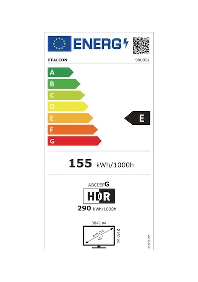 iFFALCON 98U95A 98" 4K Ultra HD Google Mini LED TV
