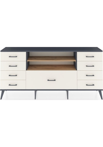 Arges Konsol 2 Raflı 9 Çekmeceli 176x30x83 Antrasit-çam/aytaşı Çam/aytaşı Arges Konsol 2 Raflı 9 Çekmeceli 176x30x83 Antrasit-çam/aytaşı Çam/aytaşı