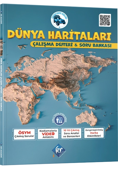 Kr Akademi 2025 Tyt Ayt Coğrafyanın Kodları Dünya Haritaları Çalışma Defteri Ve Soru Bankası