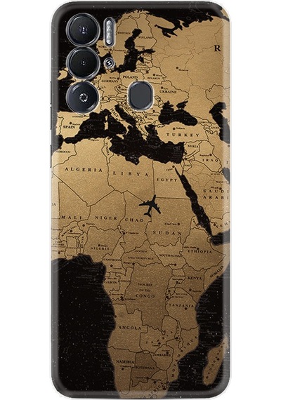 Tecno Pova Neo Kilif Silikon Desen Map Planet 1656 557179279