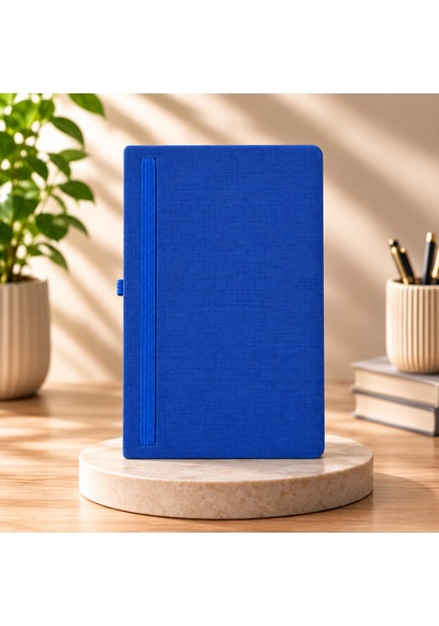Şık Tasarım Lastikli Ajanda/defter - 4 Farklı Renk Seçeneği Lacivert