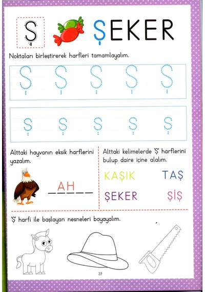 Ema Süper Etkinlikler Harfler Okul Öncesi Zeka Etkinlikleri