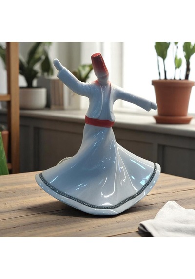 Semazen Dekoratif Biblo Beyaz 22cm