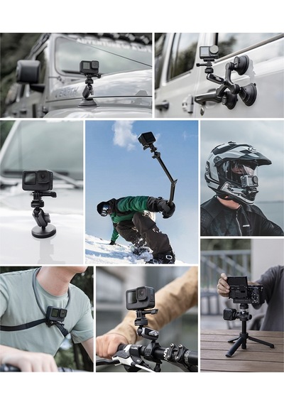 Pgytech P-gm-223 Caplock Spor Kamera Emme Kaidesi Araç Ön Camı Pencere Braketi Tutucu Gopro / Djı
