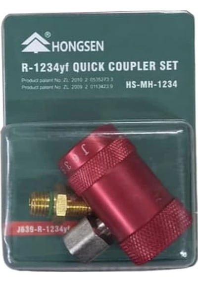 Hongsen Araç Gaz Şarj Vanası Jak Hs-mh 1234yf Yüksek Basınç Kırmızı 1207 Lock Type