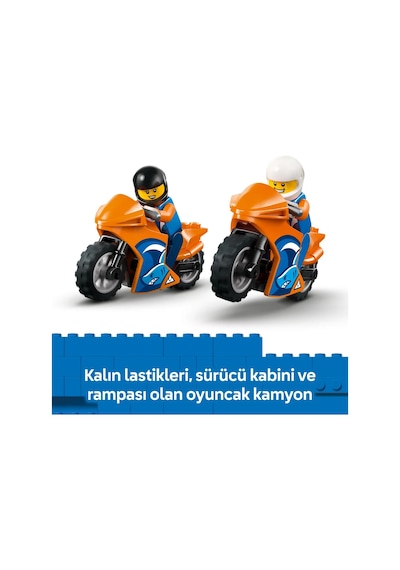 LEGO® City Motosiklet Taşıyıcı - Oyuncak Araç Yapım Seti 60491-4 Yaş ve Üzeri Çocuklar İçin Yaratıcı Oyuncak Yapım Seti (88 Parça)