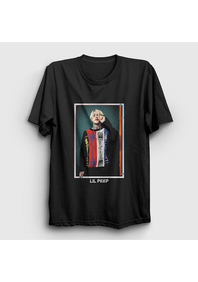 Presmono Unisex Gosha Lil Peep T-shirt Siyah