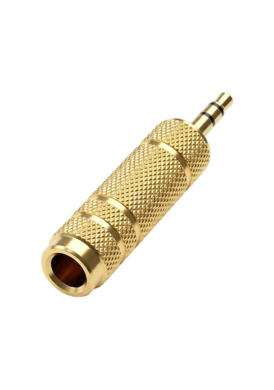 Erkek / 1 Dişi 6.3 Mm Metal Jack 6.3 Mm - 3.5 Mm Çevirici Düşürücü