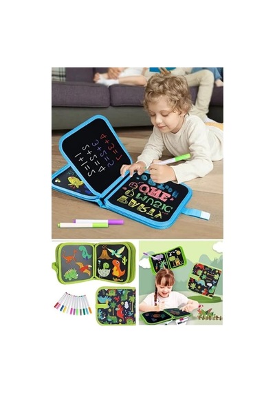 Silinebilir Çizim Defteri, 6 Adet Kalem li Set
