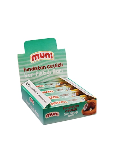 Hindistan Cevizli Yer Fıstığı Barı, 40 G X 12 Adet