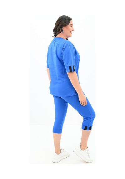 Koza Butik Kadın Büyük Beden Taytlı Takım 3753-23 001