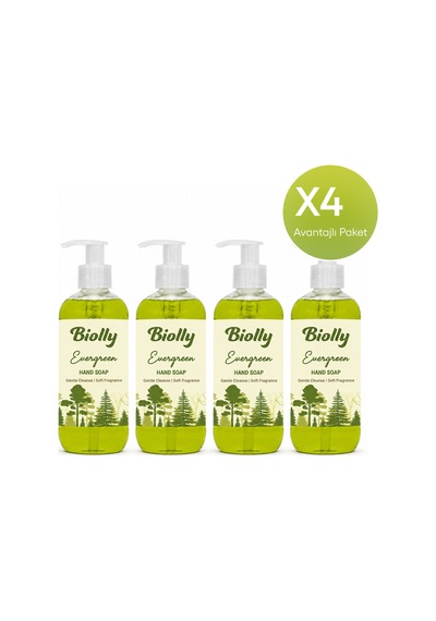Biolly Botanica Evergreen Sıvı Sabun 500 Ml 12'li Paket