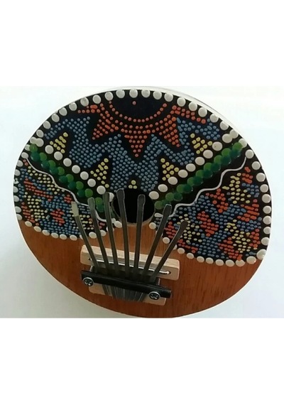 Hindistan Cevizinden El Yapımı Mini Parmak Piyano Kalimba 7 Nota