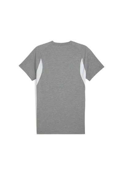 Puma Teamevostripe Tee Erkek Günlük Tişört 65995333 Gri Gri