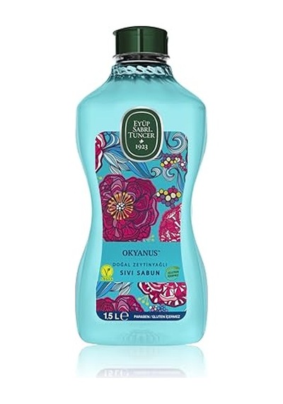 Eyüp Sabri Tuncer Doğal Zeytinyağlı Sıvı Sabun Okyanus 1,5 L Pet Şişe 1 Paket