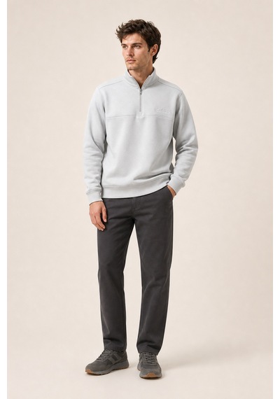 Redline Knel Regular Fit Kışlık Yeni Sezon Erkek Sweatshirt Gri