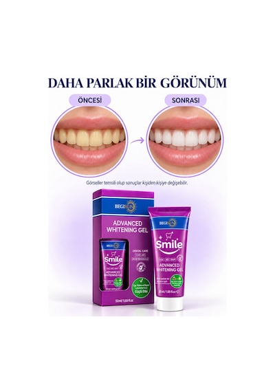 Begisun Leke Karşıtı Diş Beyazlatıcı Mor Jel 50 ML
