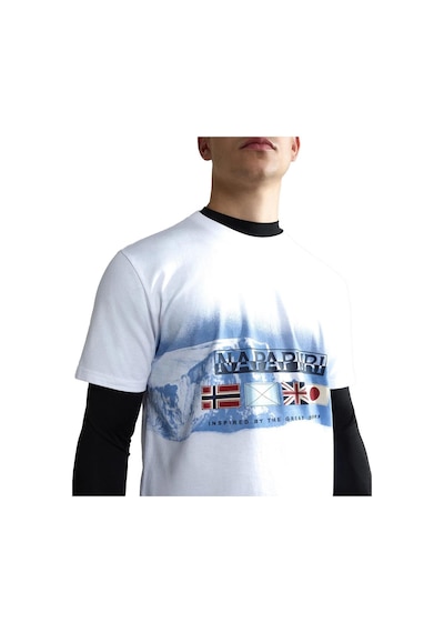 Napapijri Napapirji S-gorfou Erkek T-shirt - Np0a4hfv0021-53 Beyaz