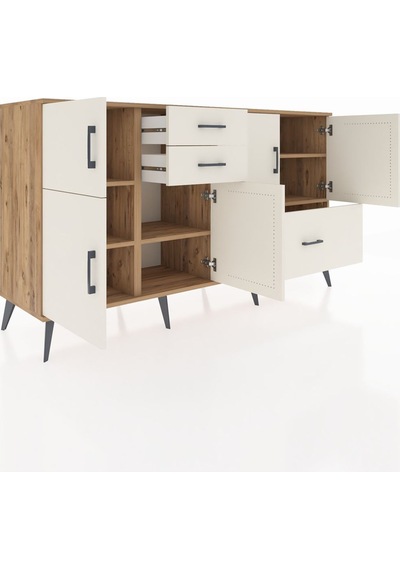 Hyperion Konsol 5 Raflı 3 Çekmeceli 5 Kapaklı 176x44x99 Çam-aytaş Çam-aytaşı Hyperion Konsol 5 Raflı 3 Çekmeceli 5 Kapaklı 176x44x99 Çam-aytaş Çam-aytaşı