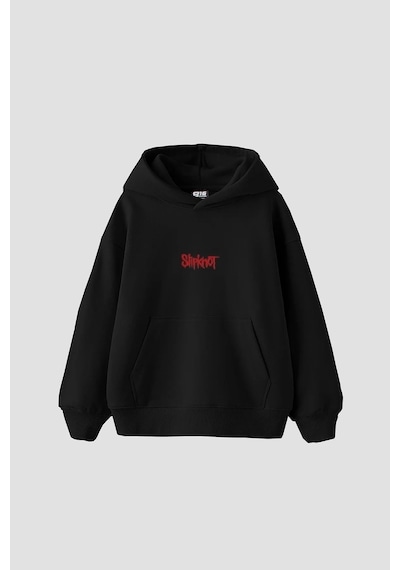 Startmore Slipknot Sırt Baskılı Beyaz Oversize Unisex Siyah