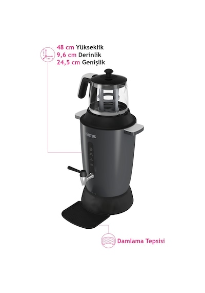 Altus AL 798 3 L Semaver Çay Makinesi