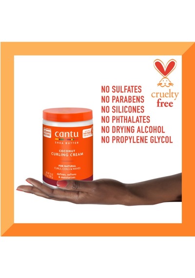 Cantu Doğal Saçlar İçin Hindistan Cevizli Bukle Yapıcı Saç Kremi 709 G