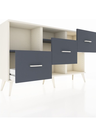 Arges Konsol 2 Raflı 3 Çekmeceli 132x30x83 Aytaşı-antrasit/antrasit Antrasit/antrasit Arges Konsol 2 Raflı 3 Çekmeceli 132x30x83 Aytaşı-antrasit/antrasit Antrasit/antrasit