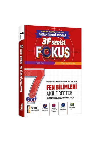 İsem 7. Sınıf Fokus Fen Bilimleri Akıllı Defter İsem Yayıncılık