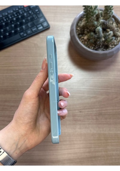 Apple Uyumlu iPhone 16 Pro Max Animasyonlu Stylus Silikon Kılıf Yeşil