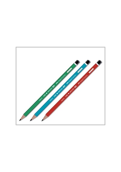 Faber Castell Kurşun Kalem Mercanlı - 6 Adet Siyah