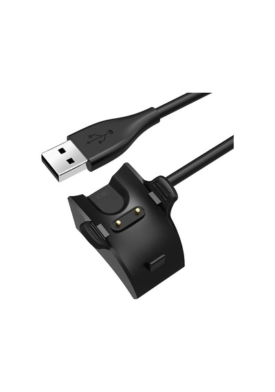 Caseonn Honor Band 5 Manyetik Usb Hızlı Şarj Kablosu Siyah