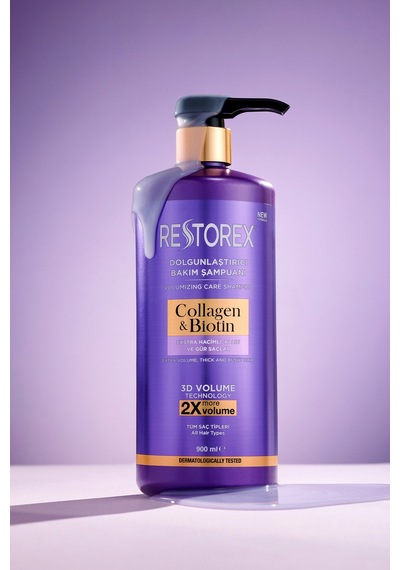 Collagen&biotin Şampuan 900 Ml 4 Adet Hacim Ve Güçlendirme
