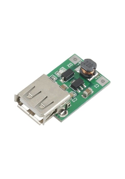 Dc 5v 1200 Ma Usb Çıkışı Voltaj Yükseltici Regülatör Kartı - Step Up - 5 Adet