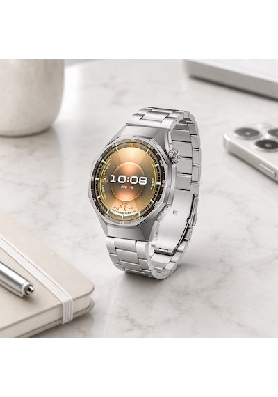 Huawei Watch Gt6 Pro 46mm İle Uyumlu Katlanır Klipsli Paslanmaz Çelik Saat Kordonu