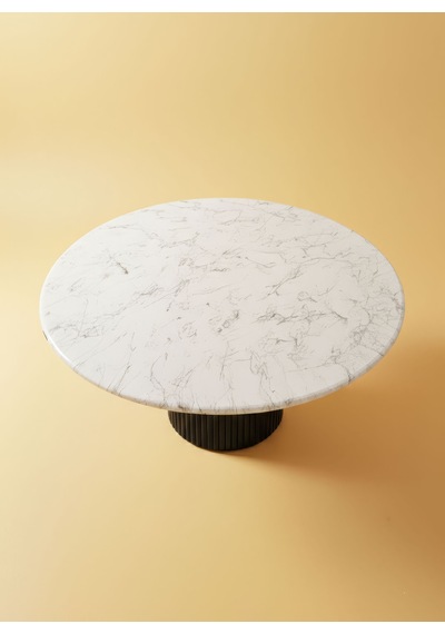 Breeze Mermer Desenli Ahşap Mutfak Masası 120x120 Siyah Breeze Mermer Desenli Ahşap Mutfak Masası 120x120 Siyah