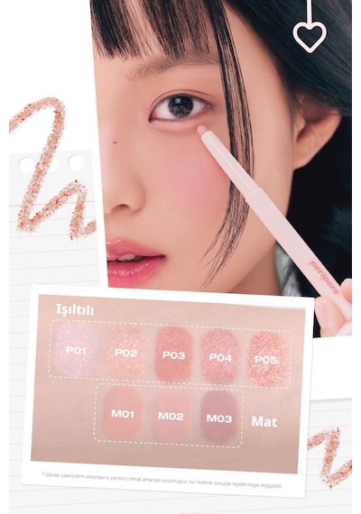 Topaklanma Yapmadan Kolayca Uygulanan Kalem Far Perıpera Mood In Shade Eye Stick M01 Lazy Peach M01 Lazy Peach