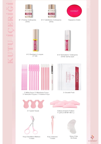 2in1 Yeni Kirpik Lifting Seti, Lash Lift, Kirpik Perma Ve Kaş Laminasyon Seti-yeni Balm Yapıştırıcılı- Pro Set