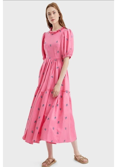 N22yn2067 Nocturne Elbise Pembe