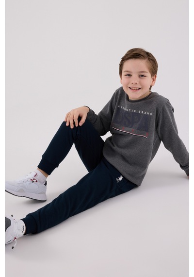 U.S. Polo Assn. Lisanslı Erkek Çocuk Alt Üst 2 Parça Eşofman Takımı Us2209 Antrasit Melanj U.S. Polo Assn. Lisanslı Erkek Çocuk Alt Üst 2 Parça Eşofman Takımı Us2209 Antrasit Melanj