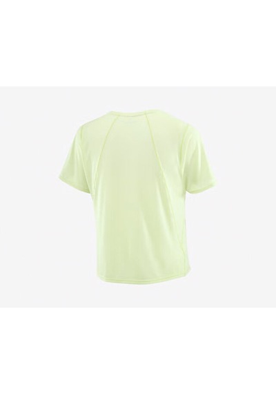 Salomon Shakeout Aır Cropped Kadın Koşu Tişörtü Lc2774500 Yeşil