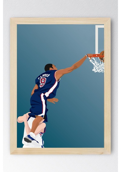 Vince Carter Çerçeveli Tablo - Basketbol Nba Posteri Tablo