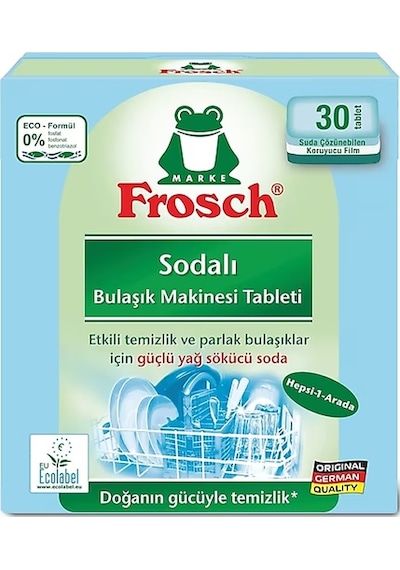 Frosch Sodalı Bulaşık Makinesi Deterjanı Fosfatsız 30 Tablet